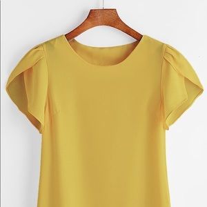 Mustard yellow top. Small. NWOT.